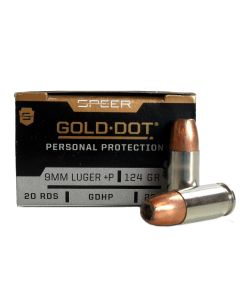 Speer Gold Dot 124gr 9mm +P