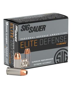 Sig Elite Defense 9mm V-Crown 124gr